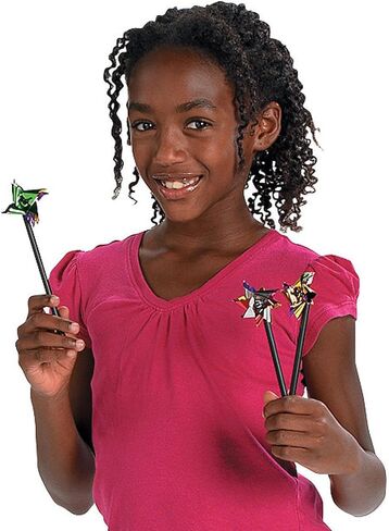 Fun Express Mini Metallic 2-Tone Pinwheels Party Supplies - Multicolor (Bulk Set of 72) in Kuwait