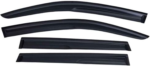 Lightronic Extra Durable Outside Mount Auto Vent Window Visor, Fits 2022-2026 Toyota Corolla Cross, UV Protection Rain Guards, Original Wind Deflectors, Dark Smoke, 4-Pcs in Kuwait