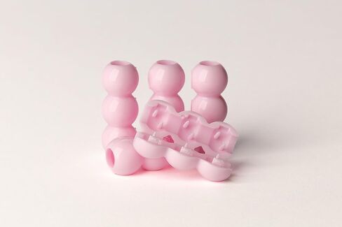 Eazybead-Z Dragon Fruit Pink Hair Beads, Plastic Bubble Ball Design, Swimming Pool Safe, Decorative Hair Accessories, Clip On Hair Beads, Clip on in less than 10 seconds in Kuwait