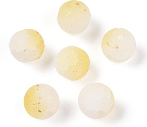 50pcs 8mm Frosted Round Crackle Glass Beads Two Tone Loose Spacer Beads with Glitter Powder for Jewelry Making DIY Earrings Bracelets Necklaces, Dark Slate Blue in Kuwait