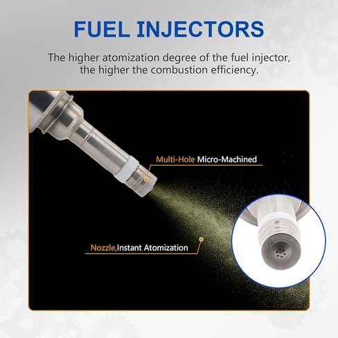 06H906036G Upgraded Fuel Injector 6 Holes 4Pcs | 2.0L L4 GDI Gas | for Audi: A3 A4 A5 A6 Q3 Q5 TT 2008-2016 Fit for VW: Passat Jetta CC EOS GTI Beetle Tiguan 2008-2017 Fuel Injectors Set of 4 in Saudi Arabia