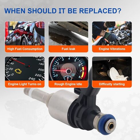 06H906036G Upgraded Fuel Injector 6 Holes 4Pcs | 2.0L L4 GDI Gas | for Audi: A3 A4 A5 A6 Q3 Q5 TT 2008-2016 Fit for VW: Passat Jetta CC EOS GTI Beetle Tiguan 2008-2017 Fuel Injectors Set of 4 in Saudi Arabia