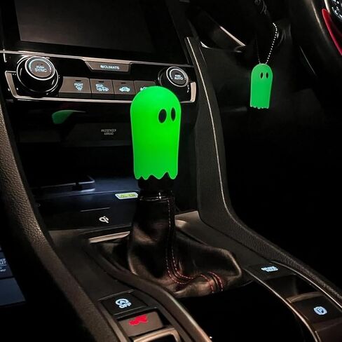 Glow Ghost Shift Knob - Universal Gear Knob w/ 3 Adapters (M8x1.25/M10x1.5/M12x1.25) & Night Glow Design in Kuwait