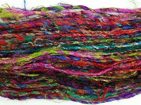 100g/ 1 Skein Recycled Banana Silk Yarn Hand-Spun Soft Yarns - Multicolor in Saudi Arabia