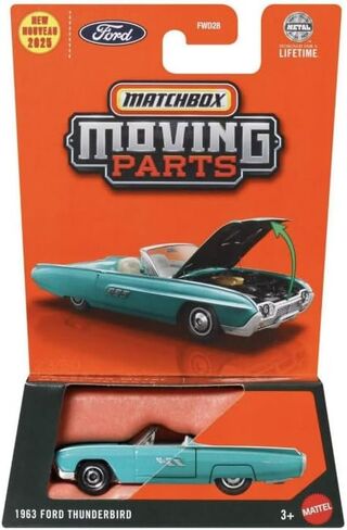 Matchbox Moving Parts 1963 Ford Thunderbird [Teal] 23/50, 1:64 Scale Diecast Toy Vehicle in Kuwait