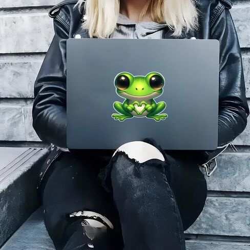 Frog Car Stickers 2-Pack Waterproof Removable Vinyl Stickers for Laptop Vehicle Windows Bumper Outdoor Gear B028 in Saudi Arabia