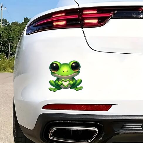 Frog Car Stickers 2-Pack Waterproof Removable Vinyl Stickers for Laptop Vehicle Windows Bumper Outdoor Gear B028 in Saudi Arabia
