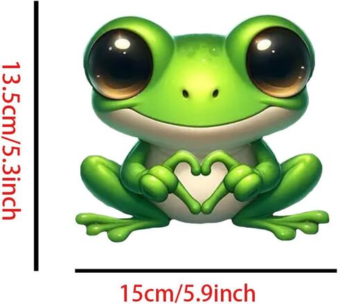 Frog Car Stickers 2-Pack Waterproof Removable Vinyl Stickers for Laptop Vehicle Windows Bumper Outdoor Gear B028 in Saudi Arabia