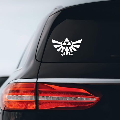 Triforce Wings Sticker Decal Notebook Car Laptop 6" x 3.75" (White) in Kuwait