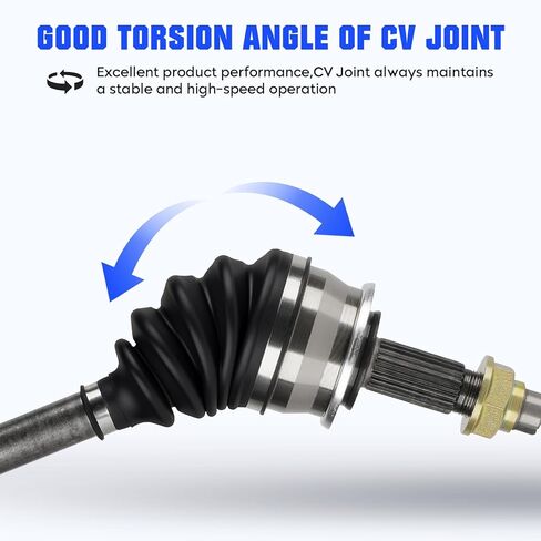 Front Left&Right CV Axle Shaft Assembly Fit for Chevrolet Sonic L4 1.4L 2012 2013 2014 2015 2016 2017 2018 2019 2020 (Only for Automatic Transmission), Replace for 66-1615 66-1608, 2pcs CV Joint Shaft in Kuwait