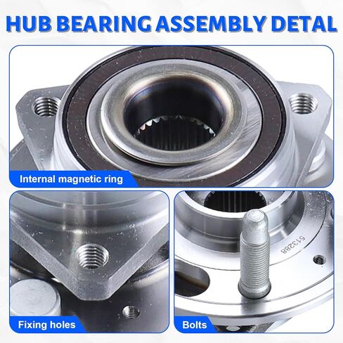 2 x 513288 Front or Rear Wheel Bearing Hub Assembly with 5 Lug Compatible with Buick Allure 2010, Fit for Cadillac XTS 2013-2017, Fit for Chevrolet Equinox 2010-2017 in Kuwait