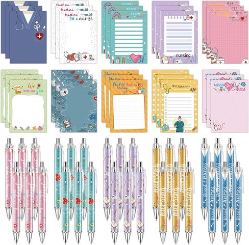 60Pcs Dental Assistant Gifts Dental Pens and Notepad Set Dental Assistants Accessories Tooth Sticky Notes Teeth Ballpoint Pens Dental Hygienist Gifts for Coworker Doctor Nurse in Saudi Arabia