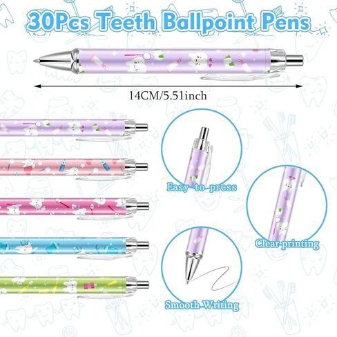 60Pcs Dental Assistant Gifts Dental Pens and Notepad Set Dental Assistants Accessories Tooth Sticky Notes Teeth Ballpoint Pens Dental Hygienist Gifts for Coworker Doctor Nurse in Saudi Arabia