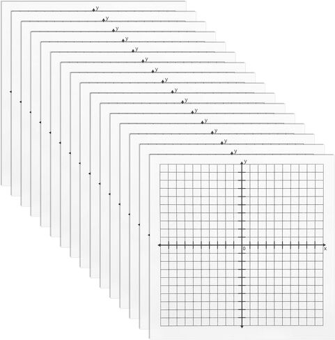 16 Pads Graph Paper Sticky Notes, 400 Sheet Self-Adhesive Grid Sticky Notes, 3x3 Inch, 20 X 20 Four Quadrant Graphing Paper for Office School Math Supplies in Kuwait