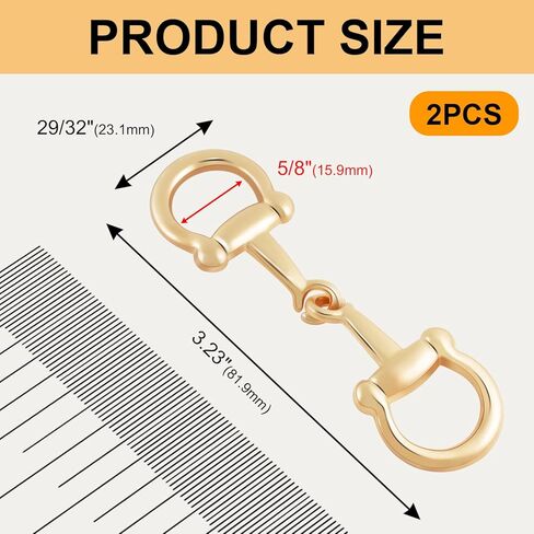 CooBigo 2pcs Scarf Ring Buckles, Metal Horsebit Silk Scarf Buckle, Scarves Rings and Slides for Women Scarves Clips, Shawls Clasp, Clothing Fashion Accessories (Gold) in Kuwait