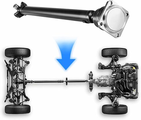 [29.625"]Steel Front Driveshaft Assembly Drive Shaft Prop Shaft Compatible with Hummer H3 2006-2010,For Hummer H3T 2009-2010, 65-9492 938-008 10376298 15860584 15878295 25840721 25859867 in Saudi Arabia