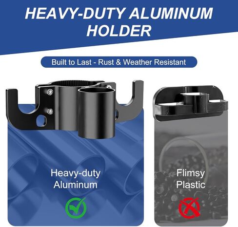 Aluminum Trailer Chain Holder, Trailer Towing Chain Organizer with 7 Way Plug Holder Cover, Heavy Duty Anti-Rust Cable Wire Harness Holder RV Tongue Jack Towing Accessories in Saudi Arabia