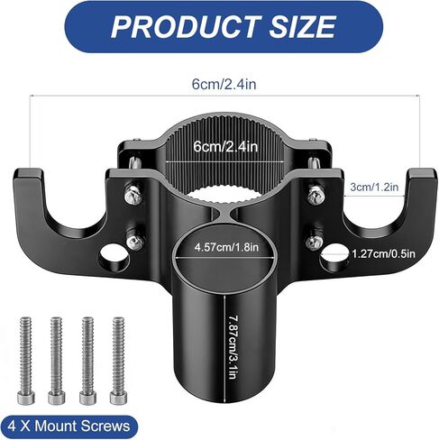 Aluminum Trailer Chain Holder, Trailer Towing Chain Organizer with 7 Way Plug Holder Cover, Heavy Duty Anti-Rust Cable Wire Harness Holder RV Tongue Jack Towing Accessories in Saudi Arabia