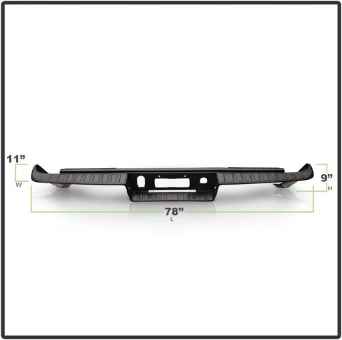 ACANII - For 2014-2018 Chevy Silverado/GMC Sierra 1500 Rear Bumper Face Bar Top Center Step Pad w/o Corner GM1191143 in Kuwait