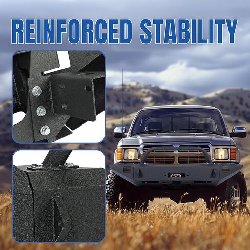 KUAFU Off-Road Steel Front Bumper Compatible with 1997-2004 Dodge Dakota 1998-2003 Dodge Durango w/Bull Bar (2 Packages Shipment) in Kuwait