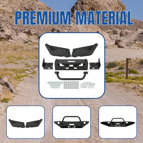 KUAFU Off-Road Steel Front Bumper Compatible with 1997-2004 Dodge Dakota 1998-2003 Dodge Durango w/Bull Bar (2 Packages Shipment) in Kuwait