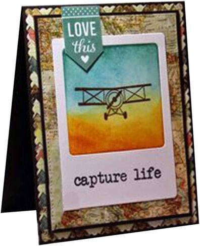 Camera Rectangular Frame Metal Cutting Dies DIY Die-cuts Scrapbooking Embossing Stencil Album Gift Cards Home Decoration Paper Craft in Kuwait
