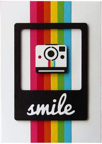 Camera Rectangular Frame Metal Cutting Dies DIY Die-cuts Scrapbooking Embossing Stencil Album Gift Cards Home Decoration Paper Craft in Kuwait
