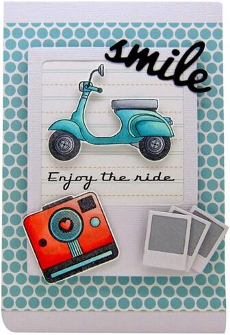 Camera Rectangular Frame Metal Cutting Dies DIY Die-cuts Scrapbooking Embossing Stencil Album Gift Cards Home Decoration Paper Craft in Kuwait