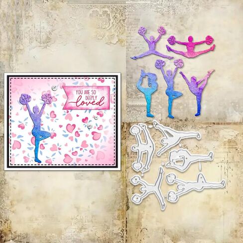Gymnastics Die Cuts DIY Sewing Metal Cutting Dies for Handmade Card Making Stencils Festivals Scrapbooking Album Paper Craft Template in Saudi Arabia
