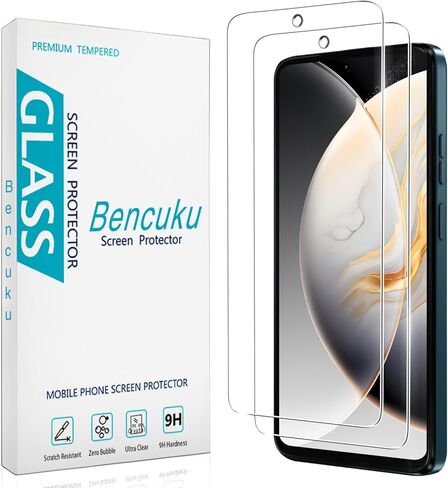 (2 Pack) Designed for Motorola Moto G 5G (2024) Tempered Glass Screen Protector, Anti Scratch, Bubble Free in Kuwait