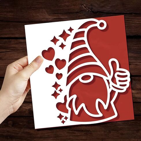 Adies Heart Star Christmas Snata Metal Die Cuts,Heart Merry Hat Cutting Dies Cut Stencils for DIY Scrapbooking Decorative Embossing Paper Card Making 10.3*8.9cm/4.05''x3.5'' in Kuwait