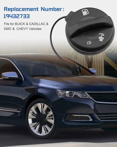 Gas Cap Fuel Cap Fit for Buick Allure Century Rainier Regal, Cadillac CTS SRX STS XLR, Gmc Envoy Canyon and more,Replace 19432733 in Kuwait
