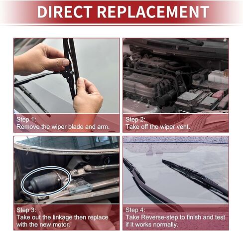 ACROPIX 4 Pin Front Windshield Wiper Motor Windscreen Wiper Motor Replacement for Chevrolet S10 85-93 for GMC Jimmy 92-94 for Buick Skyhawk 84-89 No.22049816 in Saudi Arabia