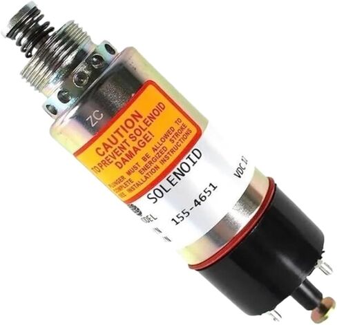 Mechanic Excavator Engine Stop Solenoid Valve 155-4653 155-4652 E320 E330B E330C Compatible With Construction Machinery Spare Parts 155-4651(155-4652 24v) in Saudi Arabia