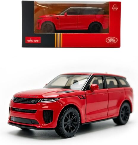 RASTAR 64690 1:43 Metal Diecast Toy Car for Officially Licensed Range Rover Sport SV with Free Wheel - Durable Model Car for Play & Display - Ideal Gift for Car Lovers Ages 3+ (Red) in Kuwait