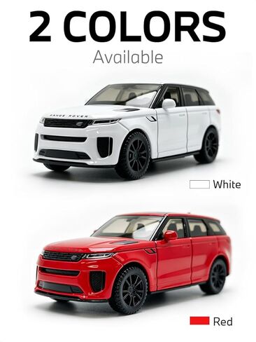 RASTAR 64690 1:43 Metal Diecast Toy Car for Officially Licensed Range Rover Sport SV with Free Wheel - Durable Model Car for Play & Display - Ideal Gift for Car Lovers Ages 3+ (Red) in Kuwait