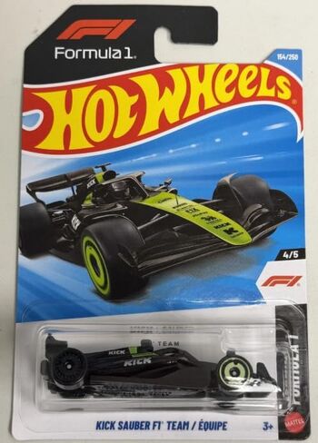 Hot Wheels Formula 1 Sauber F1 Team [Black & Green] 4/5, 154/250-1:64 Scale Diecast Toy Vehicle in Kuwait