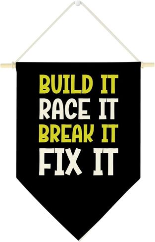Race Car Room Wall Decor Racing Track Decorations If We're Not Home Check the Racetrack Triangle Banner Race Car Party Decorations race Car Themed Canvas Wall Hanging Banner for Girl Boy Room Home in Saudi Arabia