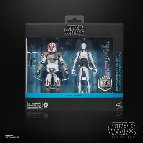 STAR WARS The Black Series ARC Trooper (Infiltrator) & Commando Droid (Training), Battlefront II Premium Collectible 6 Inch Action Figures (Amazon Exclusive) in Kuwait