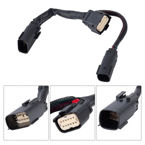 Disconnect The Travel Bag Harness 67801128 67801129 Replacement for 2023 2024 Harley Davidson Road Glider Street Glider/Saint 12 pin to 6-pin Travel Bag LED Light Harness Adapter in Saudi Arabia