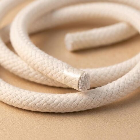 Braided Cotton Rope 3/8 Inch x 100 Ft Natural Cotton Rope for Coiled Basket, Clothesline, Swing Chair, DIY Crafts and Home Decor in Kuwait
