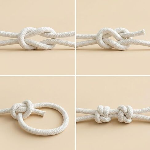 Braided Cotton Rope 3/8 Inch x 100 Ft Natural Cotton Rope for Coiled Basket, Clothesline, Swing Chair, DIY Crafts and Home Decor in Kuwait