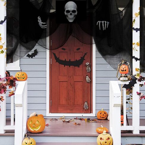 Black Creepy Cloth 8.75 Yards x 85" with Fabric Scary Spooky Gauze Halloween Decorations for Haunted House Horror Decor Home Yard Indoor Outdoor Office Wall Vampire Zombie Theme Party Supply in Saudi Arabia