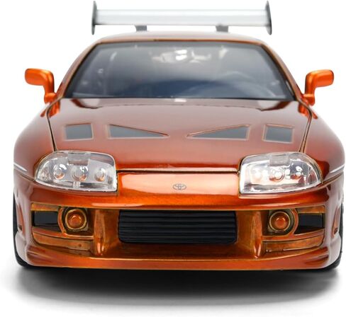 Diecast Model Car Compatible for Fast & Furious 25th Anniversary Edition 1:24 Brian's Toyota Supra in Brush Finish Color by Jada in Saudi Arabia