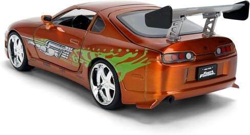 Diecast Model Car Compatible for Fast & Furious 25th Anniversary Edition 1:24 Brian's Toyota Supra in Brush Finish Color by Jada in Saudi Arabia