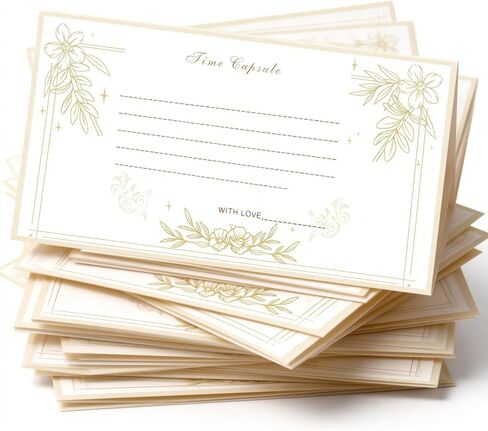 Time Capsule Cards - 50 Pack Guided Prompt Cards for Writing Letters to Your Future Self, Family, or Friends Wedding, Anniversary, Birthday, Graduation Gift (50pcs) in Saudi Arabia