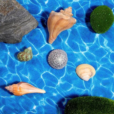 5 Pcs Ripple Water Sticker Artificial Ocean Sheet Decal Fake Lake River Scenery Effect Paper Self Adhesive Stream Pattern Sticker Dollhouse Floor DIY Decoration for Diorama Landscape Beach in Saudi Arabia