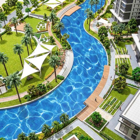 5 Pcs Ripple Water Sticker Artificial Ocean Sheet Decal Fake Lake River Scenery Effect Paper Self Adhesive Stream Pattern Sticker Dollhouse Floor DIY Decoration for Diorama Landscape Beach in Saudi Arabia