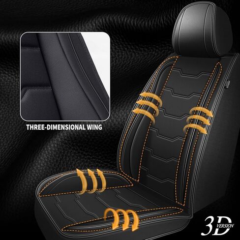 DISUTOGO Full Set Seat Covers for Kia Sportage 2009-2024 2025 2026 Waterproof Premium Leather for Sportage Car Seat Covers Compatible Airbag Automotive Seat Cushions(5 Seats, Black) in Saudi Arabia