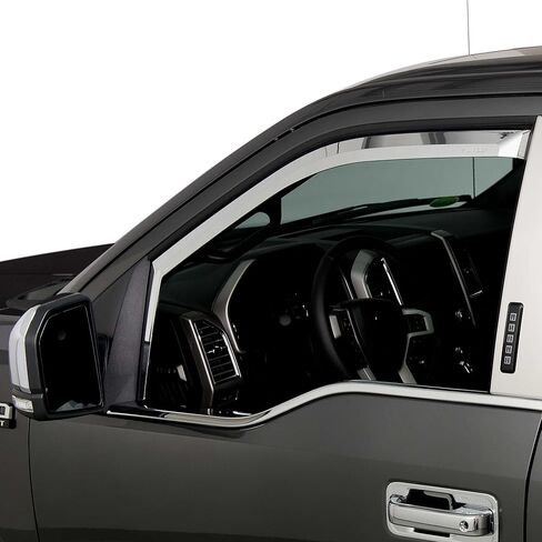 Putco Element Chrome Window Deflectors Fits Chevy Silverado/GMC Sierra/Chevy Suburban/GMC Yukon XL/Cadillac Escalade 1999-2007 - Set of 2 - in Channel Install in Kuwait